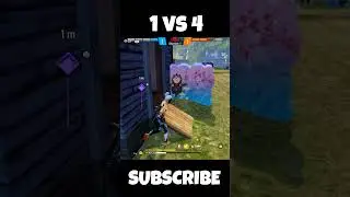I BET You Can't do this WoodPecker 1vs4 🤯 #freefire #ironicff #freefireshorts