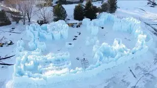 Ice Castles begin to come to life in Midway