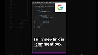 Google logo using HTML and CSS. #shorts #html #css #vscode #google #logo .