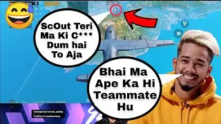 Random player troll scout on stream | scout vs random teammates funny moment | Pubgm