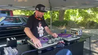 DJ Wicked spinning 45s at 503 Records. (8/11/24).