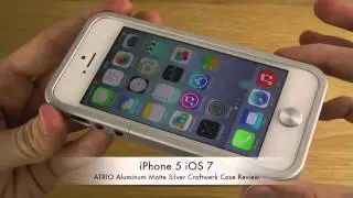 iPhone 5 iOS 7   ATRIO Aluminum Matte Silver Craftwerk Case Review