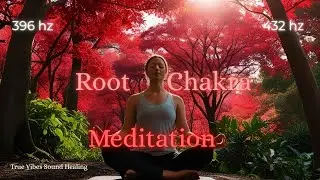 Root Chakra Meditation Music| 396 hz Tibetan Bowl + 432 hz Healing Nature Sounds| Release Anxiety