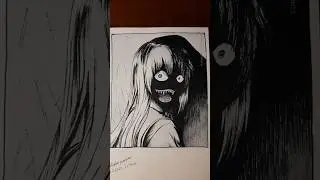 Manga Drawing - Horror Series #mangahorror #horrordrawing #horrorcomics