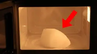 Microwaving Dry Ice Microwave Explodes (MrBeast Classic)