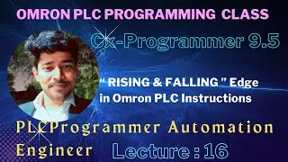 Rising Edge and Falling Edge in Omron PLC  software Cx-Programmer with simulation 