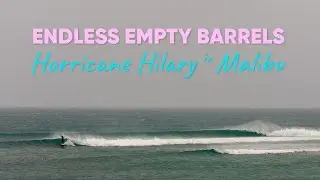 Hurricane Hilary in Malibu Sends Perfect Surf with an Empty Lineup - BODYBOARDING POV
