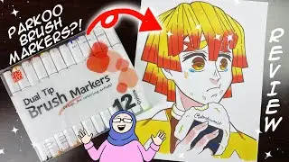 😮✨ PARKOO Brush Marker Review! Trying PARKOO For the First Time! ✨😮