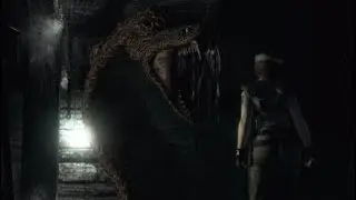 A snake boss fight!|Resident evil 1 remake part 5 Jill playthrough