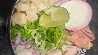 Rico pozole perfecto para año nuevo 