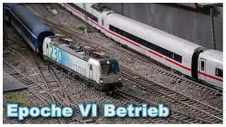Epoche VI Modellbahn Betrieb | H0 Modelleisenbahn Fahrvideo Januar