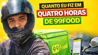 QUANTO EU FIZ EM 4 HORAS DE 99FOOD?#Viral#motovlog#99food#ifood#keeta