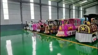 amusement park electric trackless train rides for sale