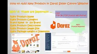 Add New Product in Daraz Seller Center | Step by Step Guide | 100% Product Approval | Set Image Size