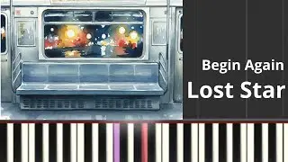 Lost Star _ Begin Again _ EASY PIANO Tutorial