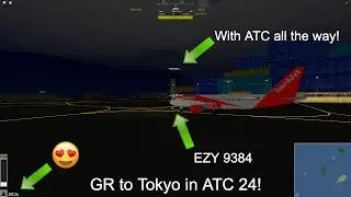 CHAOTIC arrival into Tokyo in ATC 24! (PTFS)