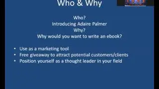 How to write an ebook in an hour webinar 29 March 17