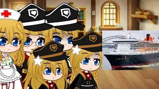 White Star Line Titanic, Olympic, Britannic, Nomadic and Traffic react to 4 videos || Gacha Club ||