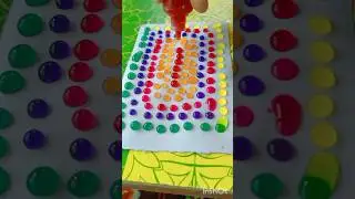 satisfying water drops art 🧡💜❤️💚💛#subscribetomychannel #sapportmeguys #likecommentshare #creative