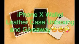 iPhone X Wallet Leather Case by Filoto Unboxing and Giveaway 🤩🤩🤩