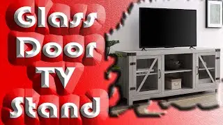 Best Glass Door TV Stand for TVs Walker Edison Wesley Modern Farmhouse up to 65 Inches