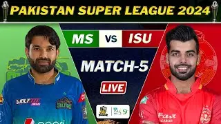 ISLAMABAD UNITEDS vs MULTAN SULTANS PSL 9 MATCH 5 LIVE | MS vs IU LIVE COMMENTARY | IU 13 OV