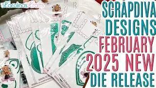 NEW Paper Craft Dies Haul Release, Scrap Diva Designs FEBRUARY 2025, New Album Dies & Valentine Dies