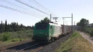 Французские железные дороги &mdash; классические электропоезда вблизи Авиньона. Выдержка из журнала Eur...