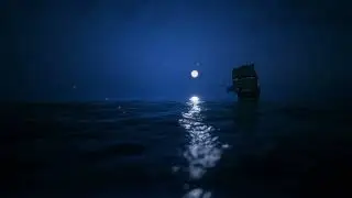 Beautiful Ocean Wave Ambient - Moonlight Ocean Wave ASMR