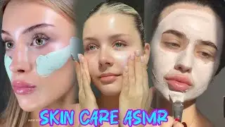 Asmr skin care videos💆🏻&zwj;♀️|| ASMR skin care routine no talking || face cleaning sounds #asmrskincare