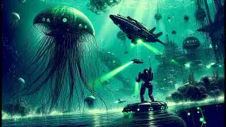 AI Sci-Fi GREEN Sketchbook by AI and zombie part 4