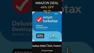 TurboTax Deluxe 2025 Desktop Edition for Federal and State Tax Returns PC and Mac Download