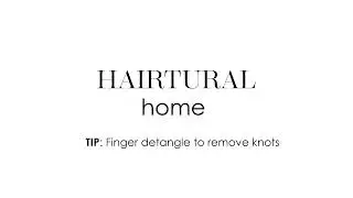 Finger Detangle To Remove Knots