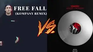 Illemium - Free Fall Ft RUNN (Kompany Remix) Vs Rickyxan & JayKodd - Started