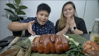 Homemade Super Crispy Lechon | Filipino Food Mukbang