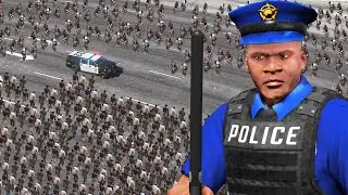 Полиция во время зомби-атаки в GTA 5