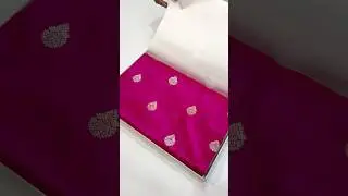 this is pure katan silk 🥰😍handloom kadwa handwoven banarasi luxury primium saree #shorts #saree