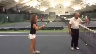 Clara, Eggers, Daniel L and Isabella with Nick Bollettieri