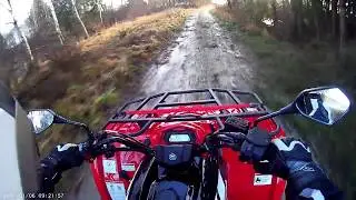 Cforce 520s Ausfahrt &uuml;ber Land nach starkem Regen