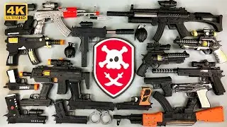 Mix Toy Guns - Bead Throwing Weapon !!! Targets - Bullets (4K)