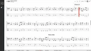 Bob Seger - Against The Wind (BASS TAB PLAY ALONG)