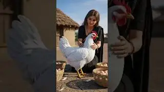 The Poor Girl&rsquo;s Miracle Hen 🐔💔 | Emotional Village Story | AI 3D Animation in 8K #aishorts #ai