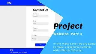 Project: Website ( Part 4: Contact Page ) || UltraDevX