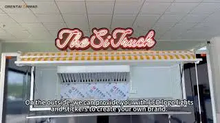 Food Truck with Full Kitchen Pizza Ice Cream Bbq Food Trailer with Toilet Usa Mobile Food Cart