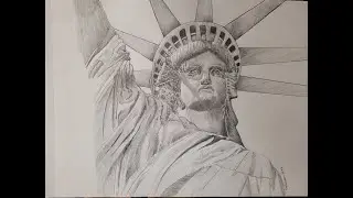 How to draw  Statue of Liberty/pencil drawing | Tutorial