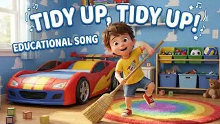 Tidy Up Song 🧸 Clean My Room for Kids 🧹 (Educational Nursery Rhymes)