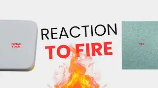 Poor absorption and highly flammable! That's how PET reacts to fire compared to ISINAC foam🛡️🔥