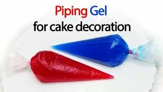 Homemade piping Gel for cake decoration &hearts; Piping gel #cakedecoration #pipinggel #withoutcornsyrap