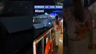 WONDER of the SEAS заходит в Майами #wonderoftheseas #miami #cruiseship #4k