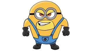 how to draw mega minions easy || Despicable me 4
